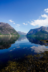 Fototapeta na wymiar Norway mountains fjord