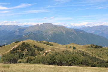 Fototapeta na wymiar View around Monte Mottarone, Italy