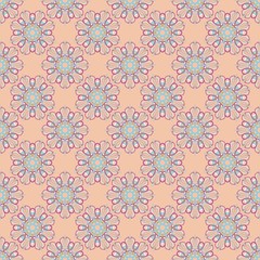 Abstract vector seamless pattern for fabric, textile, wrapping paper, wallpaper, web design, background. 