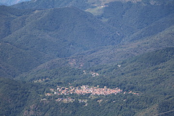 Fototapeta na wymiar View from Monte Mottarone, Italy