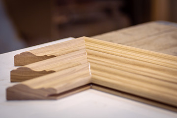 Making furniture from wood. Work carpenter. Carpentry tools.