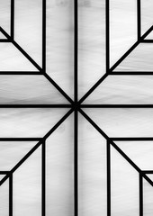 Geometric shape in black and white