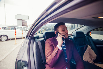 Businessman going to a meeting