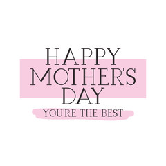 happy mothers day label icon