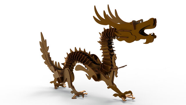 3D rendering - puzzle dragon