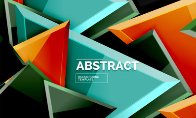 Squares and triangles geometrical background