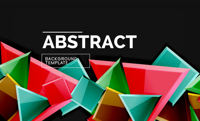 Squares and triangles geometrical background