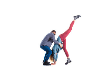 Amazing gymnastic exercise