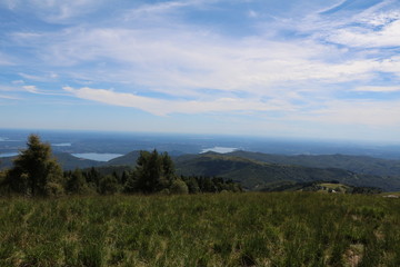 View to Lake Maggiore from Monte Mottarone, Italy