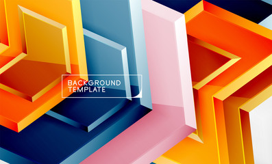 Arrow geometrical abstract background, directional wallpaper concept
