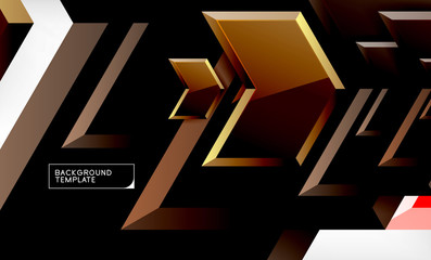 Arrow geometrical abstract background, directional wallpaper concept