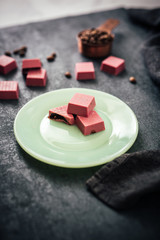 Cold Brew Ruby Chocolate Truffle Candy