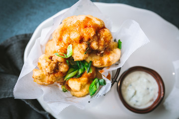 Fried Cauliflower Appetizer