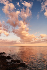 Fototapeta premium sunset at the sea