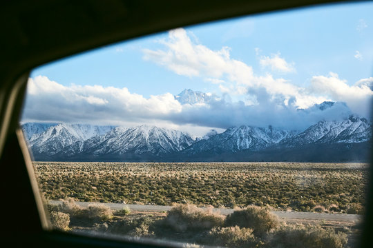 The Eastern Sierras Through a Car Window