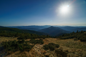 Landscape of the Ukrainian Carpathian Mountains, Chornohora