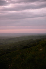 sunset in the fields