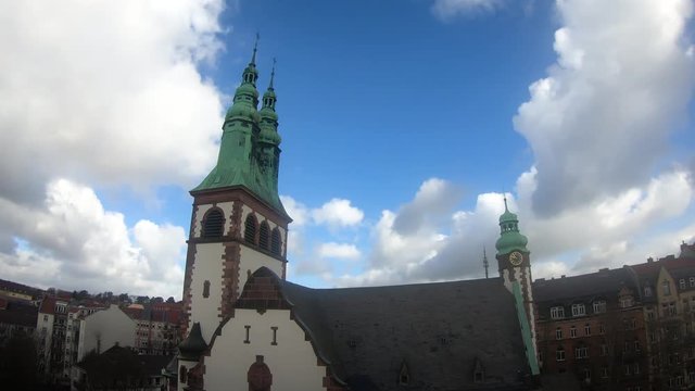 Kirche Kassel Zeitraffer