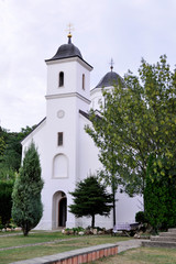 Fototapeta na wymiar Fruskogorski monastery Petkovica in national park Fruska Gora, Serbia.