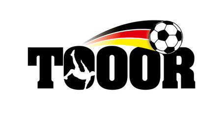 Fallrückzieher Tooor Vektordatei mit Fussball © amonallday
