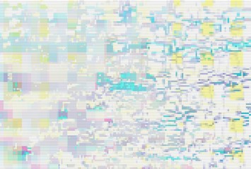 Glitch digital screen pattern white,  light geometric.