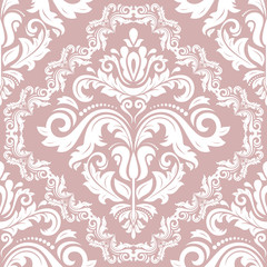 Orient vector classic white pattern. Seamless abstract background with vintage elements. Orient background. Ornament for wallpaper and packaging