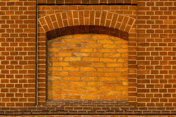Bricked window of the old mill building