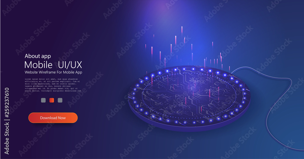 Leinwandbilder wireless charging in 3d style. vector connection concept. modern design. wireless technology. wirele