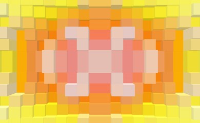 Cube 3d extrude symmetry background,  graphic shape.