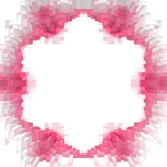 Cube 3d extrude symmetry background,  graphic ornament.