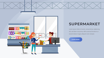 Supermarket landing page