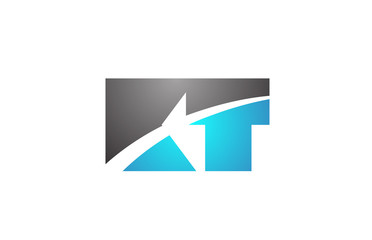 alphabet letter kt k t logo company icon design