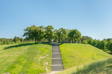 The Forest Cemetery in Stockholm is a large burial ground with forests, meadows and groves