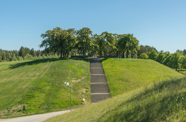 The Forest Cemetery in Stockholm is a large burial ground with forests, meadows and groves