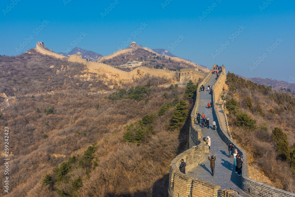 Wall mural the great wall of china, section of badaling, china