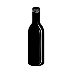 Bottle of medicine with cap simple style icon.