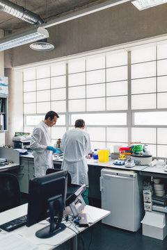 Biologist Working in a Professional Laboratory
