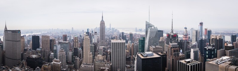 Daylight panorama of New York from the Top of the Rock - New York City, NY