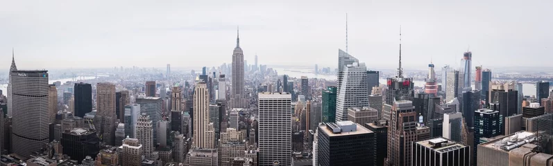 Behangcirkel Daylight panorama of New York from the Top of the Rock - New York City, NY © TheParisPhotographer
