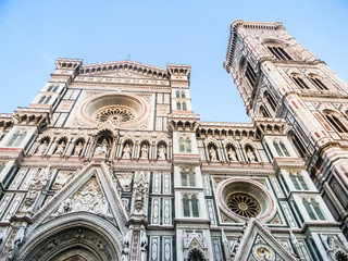 Fototapeta premium Facade of the Florence Cathedral, Tuscany, Italy