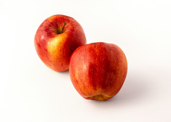 apples on white background