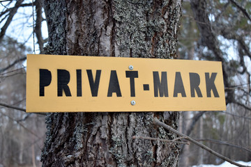 Private property in swedish language