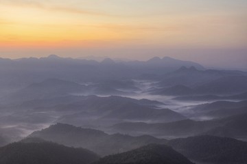 Obraz na płótnie Canvas Sunrise in mountains