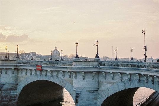 sunset over the River Seine, Paris