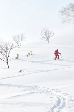 Snowboarder in Japan