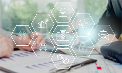 Businesspeople Doing Calculations , close-up view