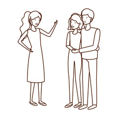 group of people avatar character