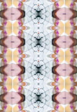 Shiny pattern of old kaleidoscope
