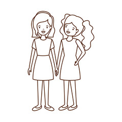 young women avatar character