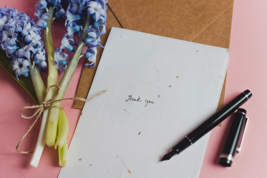 Pretty bouquet and stationery